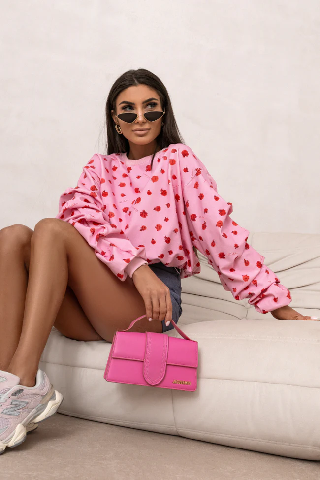 bluza W KWIATY róż la balancia 2.webp