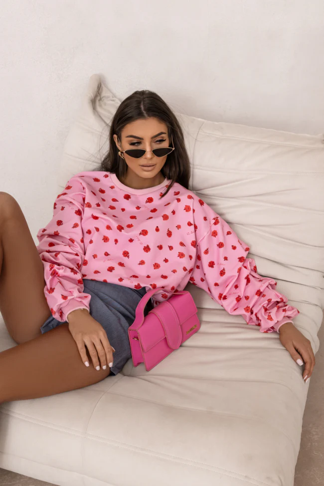 bluza W KWIATY róż la balancia 3.webp