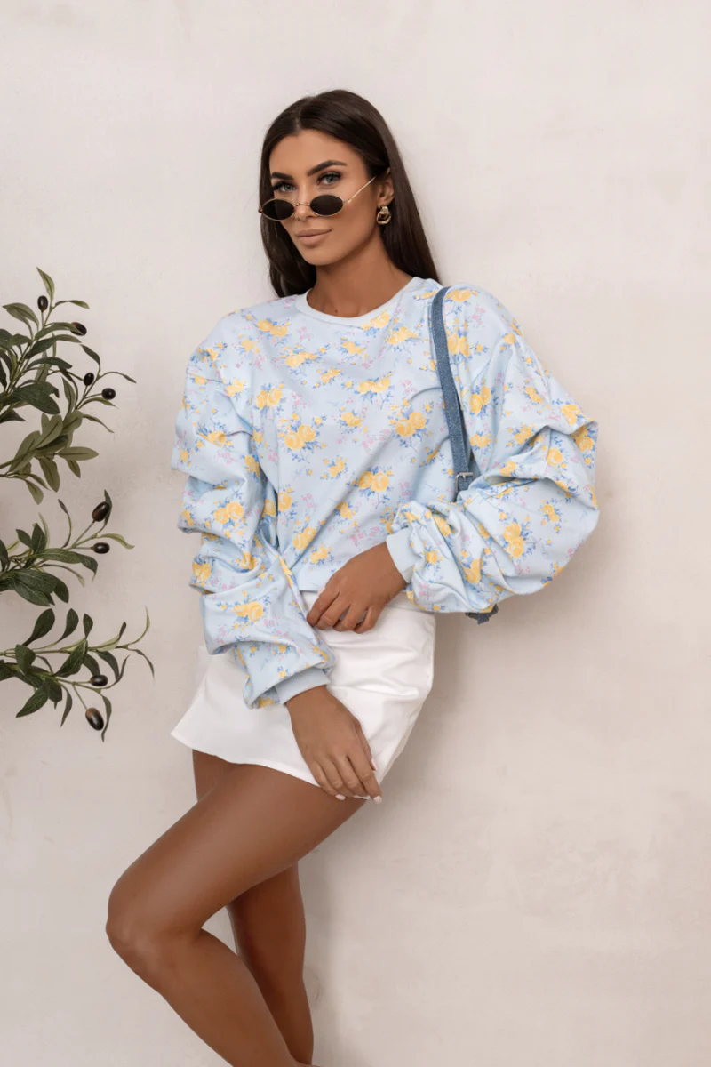 bluza W KWIATY BŁEKIT la balancia 3.webp